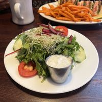 side salad w ranch  at The Chicago Diner - Lakeview in Chicago