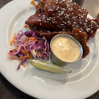 Thai Chili Wings! 1000 out of 10 MUST TRY!!!!  at The Chicago Diner - Lakeview in Chicago