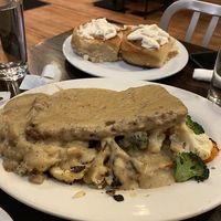 Country Fried Seitan and Cinnamon Rolls at The Chicago Diner - Lakeview in Chicago