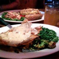 Country fried steak and Philly Cheezsteak at The Chicago Diner - Lakeview in Chicago