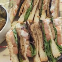 Tofu club sandwich at The Chicago Diner - Lakeview in Chicago