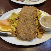 Steak & eggs  at The Chicago Diner - Lakeview in Chicago