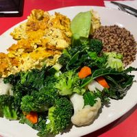 Tofu scramble with fresh veggies, quinoa, and avocado  at The Chicago Diner - Lakeview in Chicago