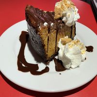 Seasonal cheesecake - chocolate pumpkin!  at The Chicago Diner - Lakeview in Chicago