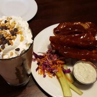shake and jackfruit ribs at The Chicago Diner - Lakeview in Chicago