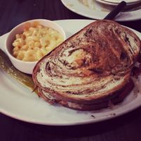 Reuben with Mac and “Teese”  at The Chicago Diner - Lakeview in Chicago
