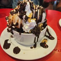 S'mores brownie sundae at The Chicago Diner - Lakeview in Chicago