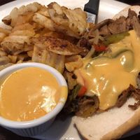 Vegan Philly Cheesesteak w/ Cheese Fries at The Chicago Diner - Lakeview in Chicago