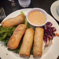Reuben spring rolls at The Chicago Diner - Lakeview in Chicago