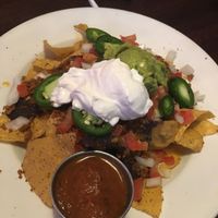 Nachos !!!! So yum !!!!! Not that big for $10 tho at The Chicago Diner - Lakeview in Chicago