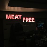 Cute inside sign at The Chicago Diner - Lakeview in Chicago