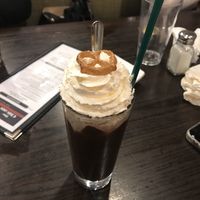 Chocolate pretzel milkshake  at The Chicago Diner - Lakeview in Chicago
