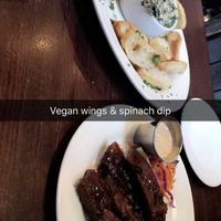 Vegan wings are amazing!  at The Chicago Diner - Lakeview in Chicago