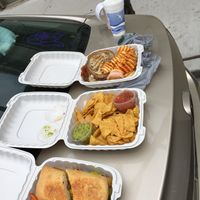 Reuben, Cuban, chips and guac at The Chicago Diner - Lakeview in Chicago