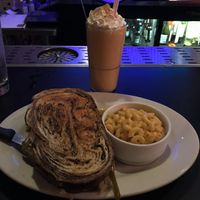 My reuben sandwich and milkshake at The Chicago Diner - Lakeview in Chicago