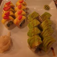 2 sets of Lotus' vegan sushi, autumn 2021. at Lotus in Tromsoe
