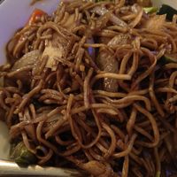 Fried noodles with vegetables at Lotus in Tromsoe