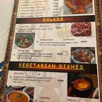 Menu  at Taye in Bangkok