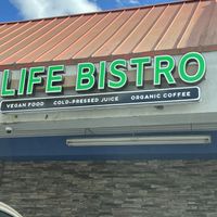 Outside  at Life Bistro in Atlanta