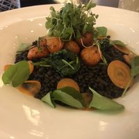 Black lentils!  Delish at Caesar's Palace - Gordon Ramsay Hell's Kitchen in Las Vegas