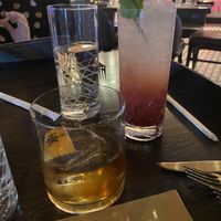 Old fashioned. (Smaller glass) check out the lemon :) at Caesar's Palace - Gordon Ramsay Hell's Kitchen in Las Vegas