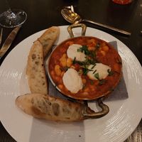 Beans in purgatory with cashew cream at Caesar's Palace - Gordon Ramsay Hell's Kitchen in Las Vegas