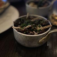 Exotic mushrooms  at Caesar's Palace - Gordon Ramsay Hell's Kitchen in Las Vegas