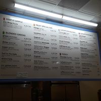 Today's full menu.  at Nature's Nectar in Manchester