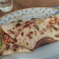 Vegan burrito at Bizou Cafe in Corfu