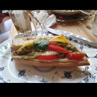 Avocado baguette at Bizou Cafe in Corfu