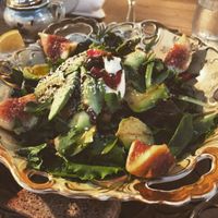 The best avocado salad ever!! at Bizou Cafe in Corfu