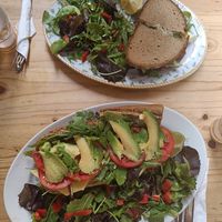 Avocado Sandwich and Avocado Baguette at Bizou Cafe in Corfu