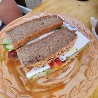 Greek sandwich at Bizou Cafe in Corfu