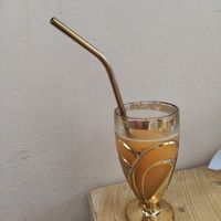 Orange juice at Bizou Cafe in Corfu