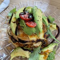 avocado pancakes   at Bizou Cafe in Corfu