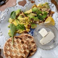 avocado tofu scramble   at Bizou Cafe in Corfu