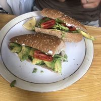 Avocado baguette   at Bizou Cafe in Corfu