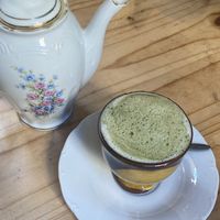 Oat Matcha Latte  at Bizou Cafe in Corfu