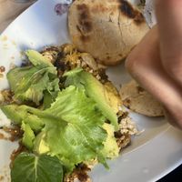 Tofu scramble  at Bizou Cafe in Corfu