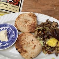 Lentil tofu scramble   at Bizou Cafe in Corfu