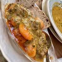 Giant Beans 👎 bread 👎  at Bizou Cafe in Corfu