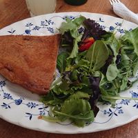 Homemade mushroom pie at Bizou Cafe in Corfu