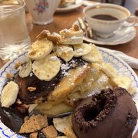 Gluttonous pancakes   at Bizou Cafe in Corfu