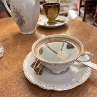 Coffee and tea   at Bizou Cafe in Corfu
