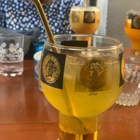 An impromptu lemonade they made up when I enquired about the lemon juice! at Bizou Cafe in Corfu