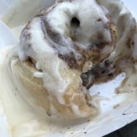 Cream cheese frosting  at Cinnaholic in Naperville