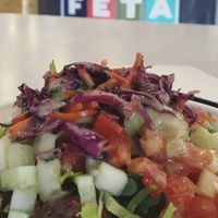 Lots of vegan options! at Feta Kitchen in Bloomington