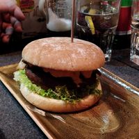 Vegan burger at Hans im Glück in Kufstein
