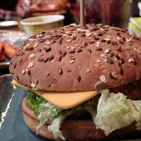 Vegan chicken burger at Hans im Glück in Kufstein