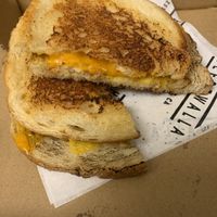 Vegan traditional grilled cheese  at Cheesewalla in Redlands